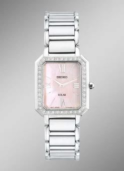 Solar-Damenuhr mit Swarovski-Kristalle