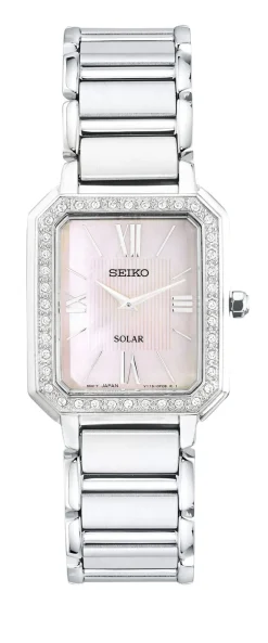 Solar-Damenuhr mit Swarovski-Kristalle