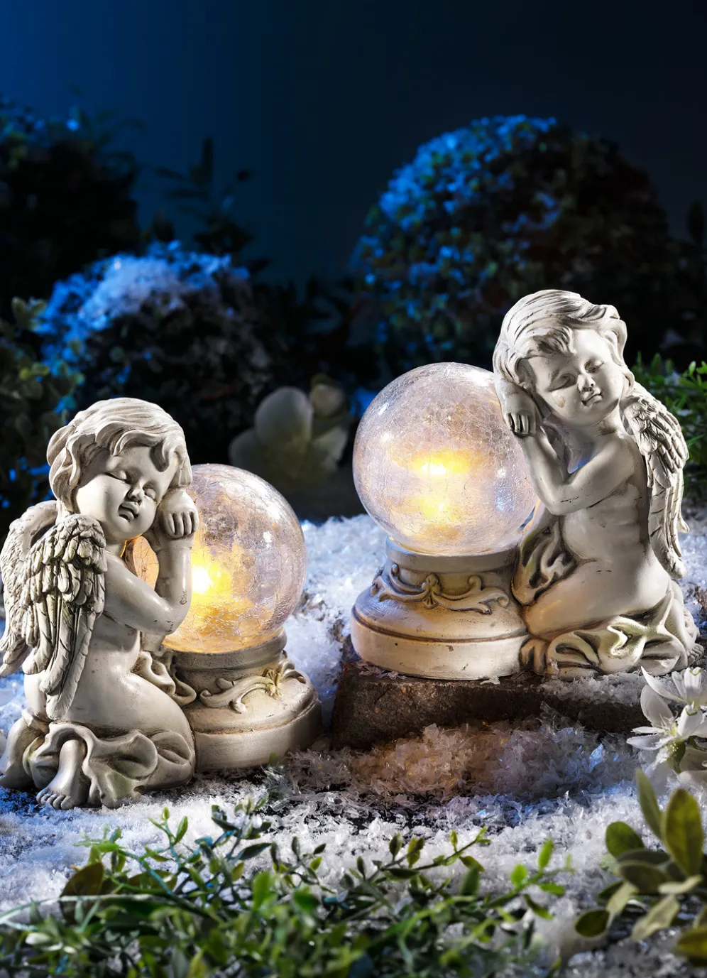 Solarleuchte Engel, 2er-Set