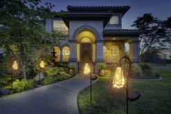 Solarleuchte in Rostoptik