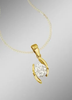 Solitäranhänger mit Brillant