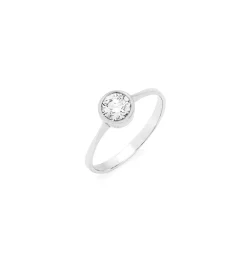 Solitär-Damenring mit Brillant