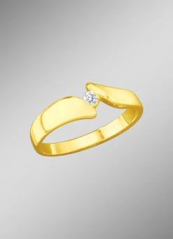 Solitärring mit lupenreinem Brillant