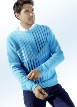 Sommerlicher türkisfabener Pullover