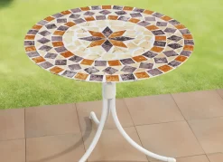 Spann-Tischdecke mit mediterranem Dessin