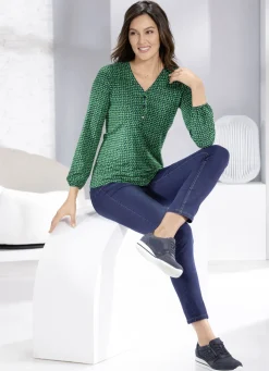 Sportives Shirt mit Biesenzier