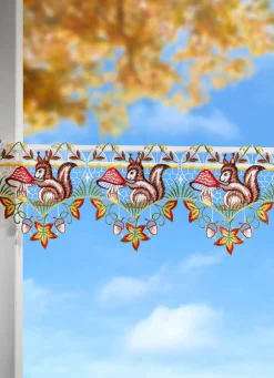 Stangendeko aus echter Plauener Spitze