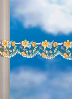 Stangendeko aus Plauener Spitze