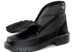 Stiefelette aus Synthetikmaterial