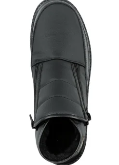 Stiefelette aus Synthetikmaterial