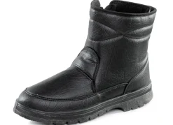 Stiefelette mit Knitter-Struktur