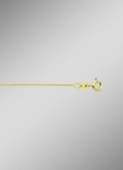 Stilvolle Flachpanzerkette aus Gold