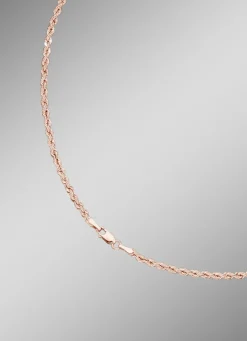 Stilvolle Kordel-Halskette in Roségold