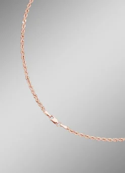 Stilvolle Kordel-Halskette in Roségold