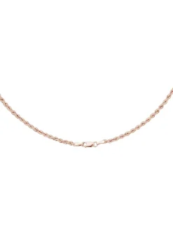 Stilvolle Kordel-Halskette in Roségold