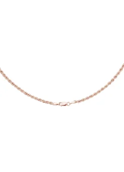 Stilvolle Kordel-Halskette in Roségold