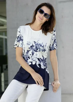 Stilvolles Shirt mit Strass-Schriftzug