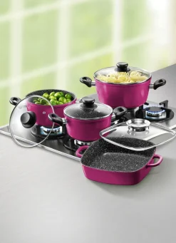 Stoneline – Topf-Set, 10-teilig: Eine Anschaffung fürs Leben