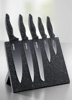 Stoneline® Messerblock, 6-teilig, mit Magnetfeld