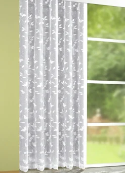 Store mit Blumengirlande