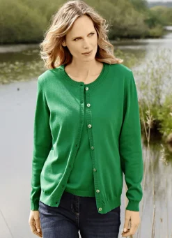 Strickjacke aus reiner Baumwolle