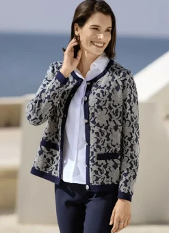 Strickjacke in Garnmix