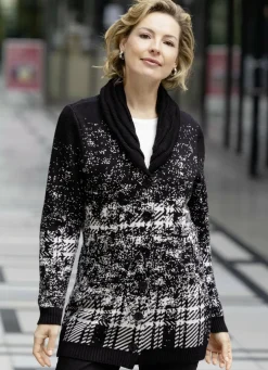 Strickjacke in Jacquard-Dessin