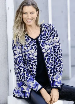 Strickjacke in Jacquard-Dessin