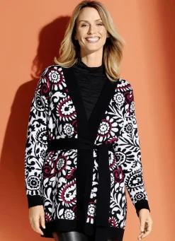Strickjacke in Jacquard-Dessin