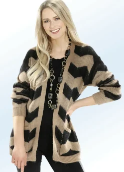 Strickjacke in Jacquard-Dessin