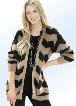 Strickjacke in Jacquard-Dessin