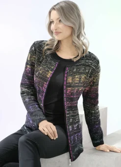 Strickjacke in Jacquard-Dessin