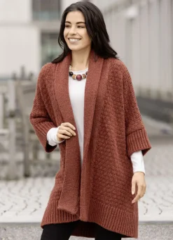 Strickjacke in Longform