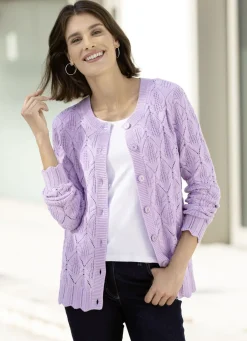 Strickjacke in Mustermix