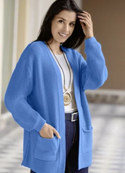 Strickjacke in Perlfang