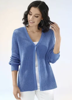 Strickjacke in Perlfang