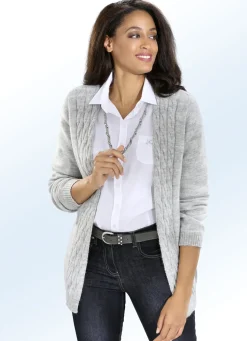 Strickjacke in superfeiner Qualität mit Alpaka