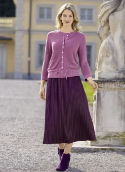 Strickjacke mit Bindebänder