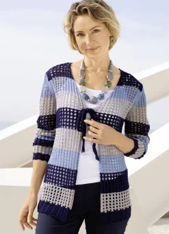 Strickjacke mit edlem, dezentem Glanz