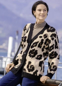 Strickjacke mit flauschigem Griff