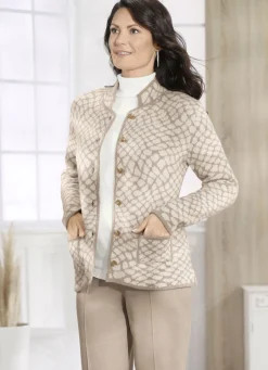 Strickjacke mit grafischem Jacquard