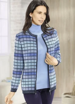 Strickjacke mit grafischem Muster