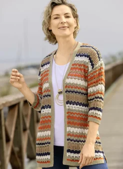 Strickjacke mit nachhaltig recycelter Baumwolle