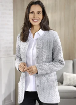Strickjacke mit Schurwolle