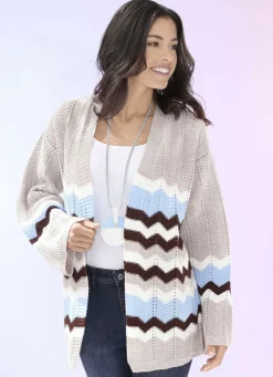 Strickjacke mit Struktur