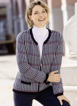 Strickjacke mit zartem Farbverlauf