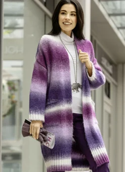 Strickmantel aus flauschigem Effektgarn