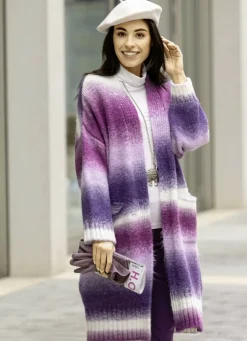 Strickmantel aus flauschigem Effektgarn