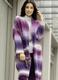 Strickmantel aus flauschigem Effektgarn