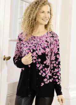 Strick-Twinset in Feinstrick